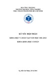 Kỷ yếu hội thảo khoa học và đào tạo năm học 2011-2012 (Khoa học cơ bản)