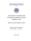 Tóm tắt Khóa luận tốt nghiệp: Sắng Cộô của người Sán Chí ở xã Kiên Lao, huyện Lục Ngạn, tỉnh Bắc Giang