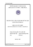 Tóm tắt Khóa luận tốt nghiệp: Phát huy dân ca hò, ví, dặm thu hút du lịch cộng cồng ở Nghệ An