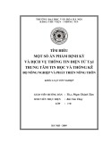 Tóm tắt Khóa luận tốt nghiệp: Tìm hiểu một số ấn phẩm định kỳ và dịch vụ thông tin điện tử tại Trung tâm Tin học và Thống kê – Bộ Nông nghiệp và Phát triển nông thôn