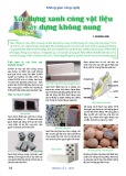 Xây dựng xanh cùng vật liệu xây dựng không nung