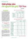 Giải pháp nào cho nguyên liệu giấy Việt Nam