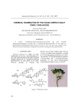Chemical examination of polyscias serrata balf. family araliaceae