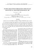 Xác định lượng vết một số kim loại nặng trong các loài trai ốc ở Hồ Tây - Hà Nội bằng phương pháp ICP-MS