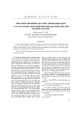 Tính toán cân bằng tạo phức trong dung dịch: I- Vai trò của việc chọn thành phần giới hạn trong tính toán cân bằng tạo phức