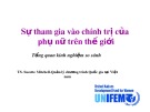 Bài giảng Sự tham gia vào chính trị của phụ nữ trên thế giới: Tổng quan - Kinh nghiệm - So sánh