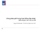 Bài giảng Lồng ghép giới trong hoạt động lập pháp: Một số gợi ý và ví dụ cụ thể