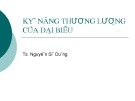 Bài giảng Kỹ năng thương lượng của đại biểu - TS. Nguyễn Sĩ Dũng