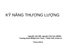 Bài giảng Kỹ năng thương lượng - Nguyễn Văn Mễ