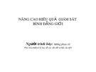 Bài giảng Nâng cao hiêu quả giám sát bình đẳng giới - Lương Phan Cử