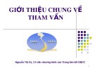 Bài giảng Giới thiệu chung về tham vấn - Nguyễn Thị Kỳ