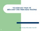 Bài giảng Từ giám sát thực tế đến chất vấn trên nghị trường - GS.TS. Nguyễn Minh Thuyết