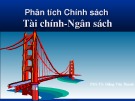 Bài giảng Phân tích Chính sách Tài chính - Ngân sách - PGS.TS. Đặng Văn Thanh