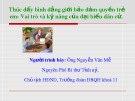 Bài giảng Thúc đẩy bình đẳng giới bảo đảm quyền trẻ em - Vai trò và kỹ năng của đại biểu dân cử - Nguyễn Văn Mễ