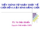 Bài giảng Tiến trình từ nhận thức về giới đến Luật Bình đẳng giới - TS. Vũ Đức Khiển