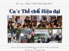 Báo cáo Phát triển Việt Nam 2010: Các thể chế hiện đại