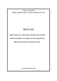 Báo cáo: Kiến nghị các giải pháp nhằm tăng cường tính chủ động của một số ngành kinh tế trong quan hệ với Trung Quốc