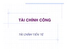 Bài giảng Tài chính tiền tệ: Tài chính công - ĐH Kinh tế TP.HCM