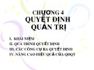 Bài giảng Quản trị học: Chương 4 - Trang Thành Lập