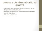 Bài giảng Đầu tư quốc tế: Chương 2 - ThS. Phạm Thành Hiền Thục