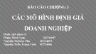 Báo cáo chương 3: Các mô hình định giá doanh nghiệp