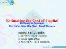 Bài thuyết trình: Estimating the Cost of Capital