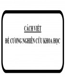 Cách viết đề cương nghiên cứu khoa học - Nguyễn Văn Tuấn