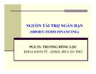 Bài giảng Chương 12: Nguồn tài trợ ngắn hạn - PGS.TS. Trương Đông Lộc