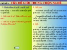 Bài giảng Chuyên đề 4: Vấn đề giới trong chọn nghề