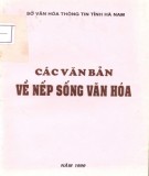 Nếp sống văn hóa và các văn bản: Phần 2