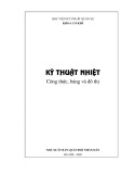 Giáo trình Kỹ thuật nhiệt: Công thức, bảng và đồ thị