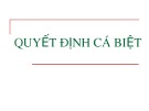 Bài giảng Quyết định cá biệt