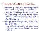 Bài giảng Đại cương về chất độc