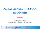 Bài giảng Ôn lại về điều trị ARV ở người lớn