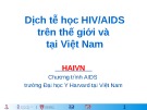 Bài giảng Dịch tễ học HIV/AIDS trên thế giới và tại Việt Nam