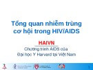 Bài giảng Tổng quan nhiễm trùng cơ hội trong HIV/AIDS