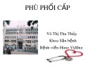 Bài giảng Phù phổi cấp - Võ Thị Thu Thủy