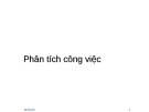 Bài giảng Phân tích công việc