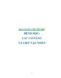 Bài giảng chuyên đề Bệnh học: Lác cơ năng và liệt vận nhãn