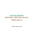 Bài giảng chuyên đề Bệnh học: Viêm nội tâm mạc nhiễm khuẩn - Nguyễn Lân Việt