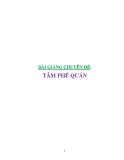 Bài giảng chuyên đề Tâm phế quản