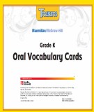 Treasures Grade K - Oral Vocabulary Cards