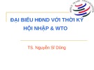 Bài giảng Đại biểu HĐND với thời kỳ hội nhập & WTO - TS. Nguyễn Sĩ Dũng