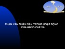 Bài giảng Tham vấn nhân dân trong hoạt động của HĐND cấp xã