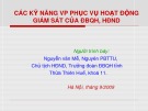 Bài giảng Các kỹ năng VP phục vụ hoạt động giám sát của ĐBQH, HĐND - Nguyễn Văn Mễ