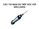 Bài giảng Các tai nạn do tiếp xúc với máu (AES)