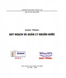 Giáo trình Quy hoạch và quản lý nguồn nước: Phần 2 - GS.TS Hà Văn Khối