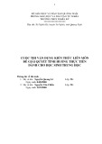 Cuộc thi vận dụng kiến thức liên môn để giải quyết tình huống thực tiễn dành cho học sinh trung học: Tình huống - Tận dụng ruộng lúa trũng năng suất thấp để nuôi cá rô đồng nhằm nâng cao hiệu quả kinh tế cho hộ gia đình nông dân