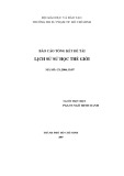 Báo cáo tổng kết đề tài: Lịch sử sử học thế giới