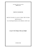 Tóm tắt Luận văn Thạc sĩ Luật học: Một số vấn đề lý luận và thực tiễn về mặt khách quan của tội phạm trong Luật hình sự Việt Nam